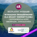 Webinar środowiskowy